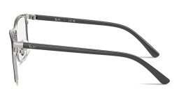 Shop Ray-Ban Junior Optics Kids Square Eyeglasses in Black On Silver online.