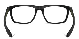 Shop Emporio Armani Essential Leisure Square Eyeglasses in Matte Black online.