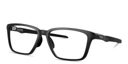Shop Oakley Double Down Wide Square Eyeglasses in Shiny Black online.