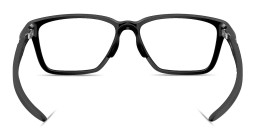 Shop Oakley Double Down Wide Square Eyeglasses in Shiny Black online.