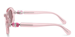 Swarovski Crystal-Embellished Irregular Sunglasses in Pink – Product Photo 3