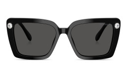 Swarovski Crystal-Embellished Square Sunglasses in Black – Product Photo 1