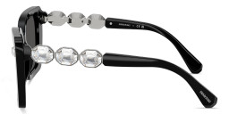 Swarovski Crystal-Embellished Square Sunglasses in Black – Product Photo 3