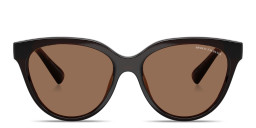 Armani Exchange Logo-Print Round Sunglasses in Brown – Product Photo 1