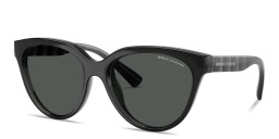 Armani Exchange Logo-Print Round Sunglasses in Grey – Product Photo 2