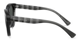 Armani Exchange Logo-Print Round Sunglasses in Grey – Product Photo 3