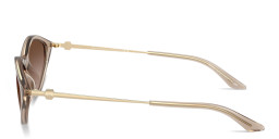 Armani Exchange A|X Logo Irregular Sunglasses in Beige – Product Photo 3