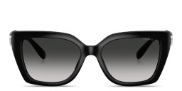 Shop Coach C'Motif Square Sunglasses in Black online.