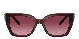 Shop Coach C'Motif Square Sunglasses in Burgundy online.