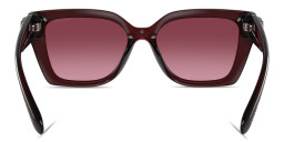 Shop Coach C'Motif Square Sunglasses in Burgundy online.