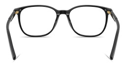Dolce & Gabbana Logo Lettering Square Eyeglasses in Black – Product Photo 4