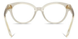 Shop Swarovski Crystal Round Eyeglasses in Beige online.