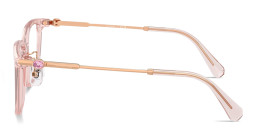 Shop Swarovski Crystal Square Eyeglasses in Pink online.