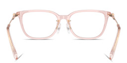 Shop Swarovski Crystal Square Eyeglasses in Pink online.