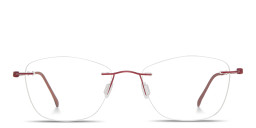 Shop Modo Rimless Cat-Eye Eyeglasses in Burgundy online.