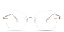 Shop Modo Rimless Cat-Eye Eyeglasses in Gold online.