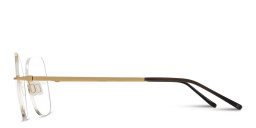 Modo Rimless Cat-Eye Eyeglasses in Gold – Product Photo 4
