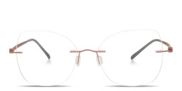 Shop Modo Rimless Cat-Eye Eyeglasses in Purple online.