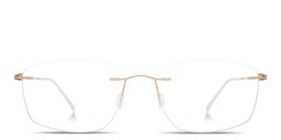 Modo Rimless Rectangle Eyeglasses in Gold – Product Photo 2