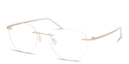 Shop Modo Rimless Round Eyeglasses in Gold online.