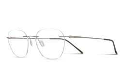 Shop Modo Rimless Round Eyeglasses in Silver online.
