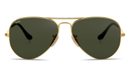 Ray-Ban Unisex Pilot Sunglasses in Metal in Gold/G 15 Green – Product Photo 3