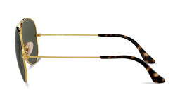 Ray-Ban Aviator Havana Collection Pilot Sunglasses in Gold – Product Photo 3