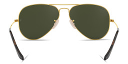 Ray-Ban Aviator Havana Collection Pilot Sunglasses in Gold – Product Photo 4