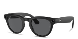 Shop Ray-Ban Meta Headliner Unisex Panthos Sunglasses in Matte Black online.