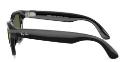 Ray-Ban Meta Skyler Unisex Cat-Eye Sunglasses in Shiny Black – Product Photo 3