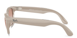 Ray-Ban Meta Skyler Unisex Cat-Eye Sunglasses in Shiny Chalky Gray – Product Photo 3