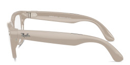 Shop Ray-Ban Meta Skyler Unisex Cat-Eye Sunglasses in Shiny Chalky Gray online.