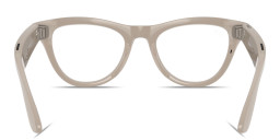 Shop Ray-Ban Meta Skyler Unisex Cat-Eye Sunglasses in Shiny Chalky Gray online.