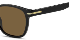Shop Hugo Boss Logo Square Sunglasses in Black online.