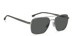 Shop Hugo Boss Logo Signature Aviator Sunglasses in Shiny Gunmetal online.