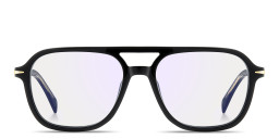 Shop DAVID BECKHAM Talisman Square Eyeglasses in Black online.