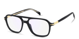 Shop DAVID BECKHAM Talisman Square Eyeglasses in Black online.