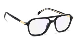 Shop DAVID BECKHAM Talisman Square Eyeglasses in Black online.