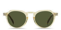 Shop DAVID BECKHAM Talisman Panthos Sunglasses in Yellow online.