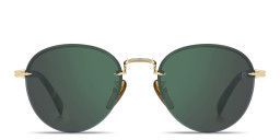 تسوق نظارات شمسية طراز بانتوس بدون إطار بشعار العلامة ديفيد بيكهام بلون ذهبي أونلاين.