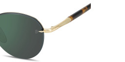 Shop DAVID BECKHAM Talisman Rimless Panthos Sunglasses in Gold online.