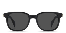 Shop DAVID BECKHAM Talisman Square Sunglasses in Black online.