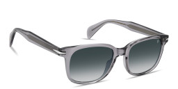 Shop DAVID BECKHAM Talisman Square Sunglasses in Transparent Grey online.