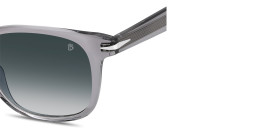 Shop DAVID BECKHAM Talisman Square Sunglasses in Transparent Grey online.