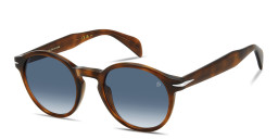 Shop DAVID BECKHAM Talisman Panthos Sunglasses in Brown Havana online.