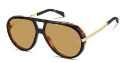 DAVID BECKHAM Talisman Oversized Pilot Sunglasses in Black – Product Photo 2