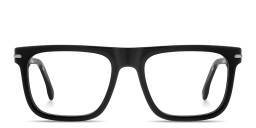 Shop Carrera Logo Lettering Square Eyeglasses in Black online.