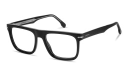 Shop Carrera Logo Lettering Square Eyeglasses in Black online.