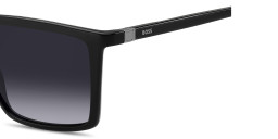 Shop Hugo Boss Logo Signature Rectangle Sunglasses in Black online.