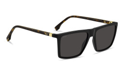 Shop Hugo Boss Logo Signature Rectangle Sunglasses in Black online.